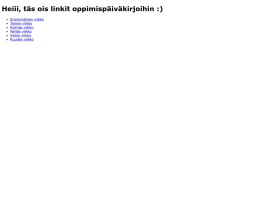 oppimispaivakirjat screenshot