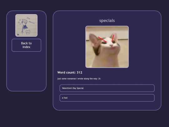 specials screenshot