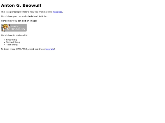 frontpage screenshot