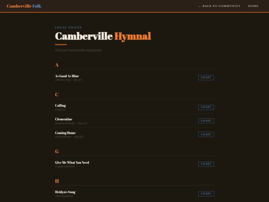 hymnal screenshot