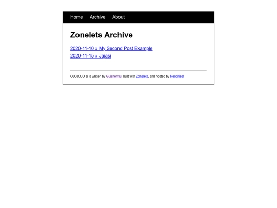 archive screenshot