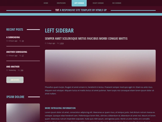 left-sidebar screenshot