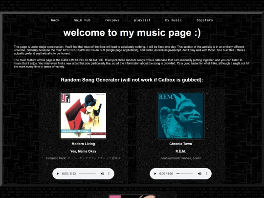 music/hub screenshot