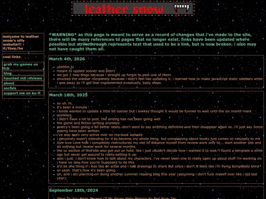 blog/updatearchive screenshot
