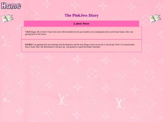 diary screenshot