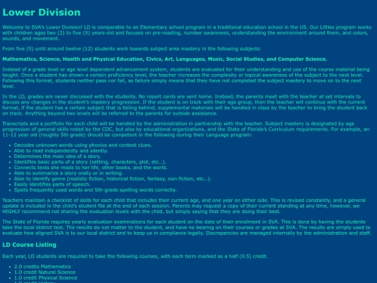 lower_division screenshot