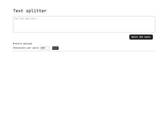 topsecret/projects/text-splitter screenshot