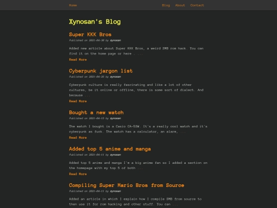 blog screenshot