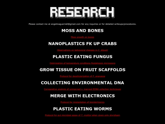 projects screenshot