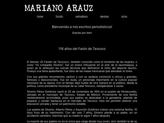 Paginas/periodismo screenshot