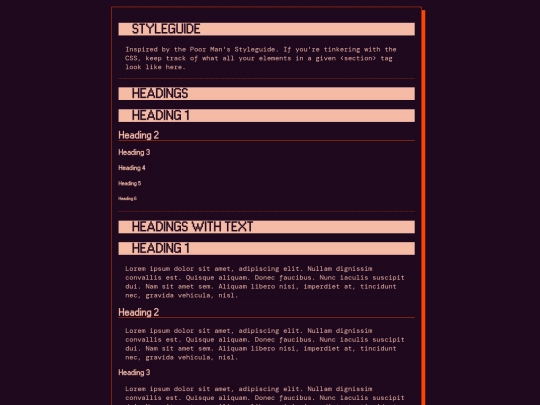styleguide screenshot