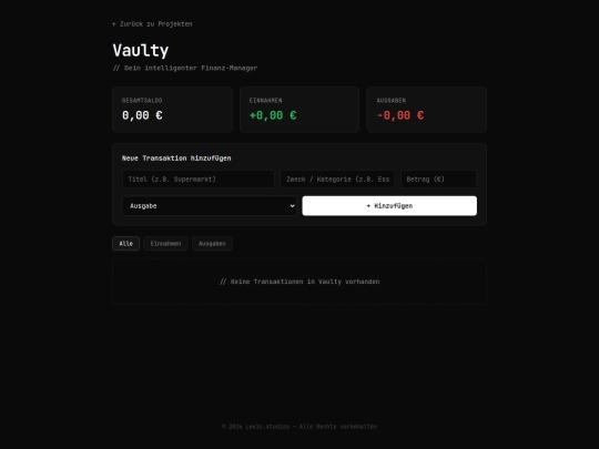 vaulty screenshot
