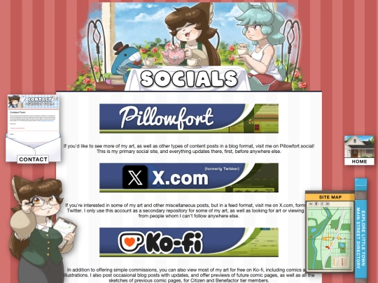 socials screenshot