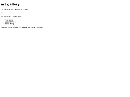 artgallery screenshot