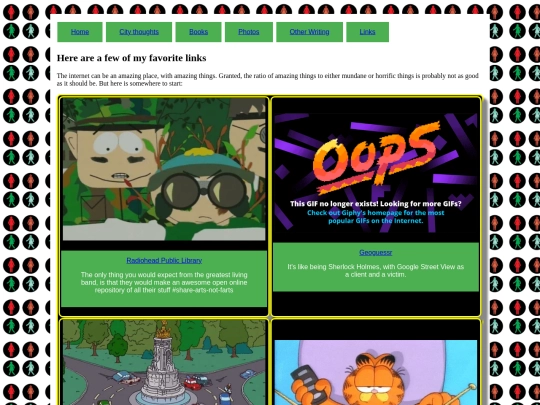links screenshot