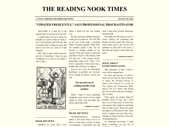 readingnook/home screenshot