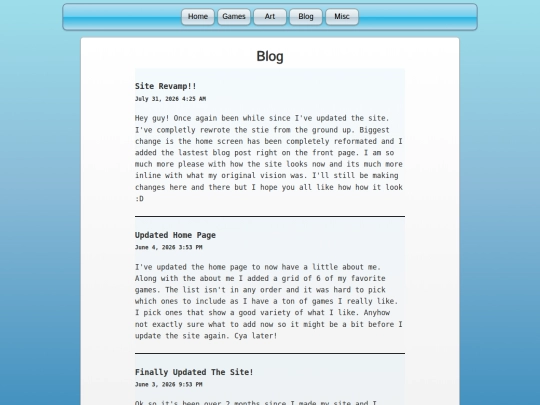 blog screenshot