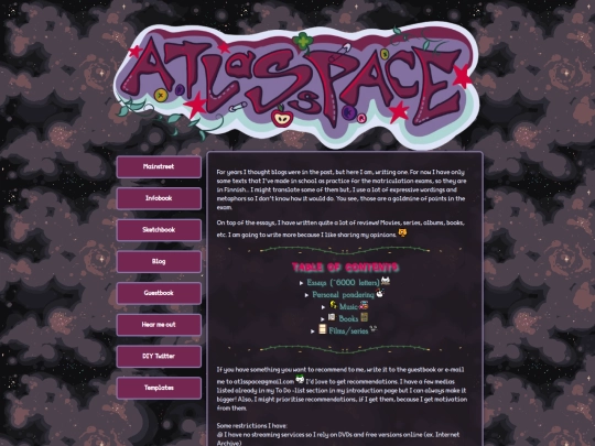 blog screenshot