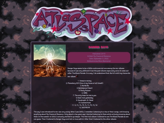 blog/dangerdays screenshot