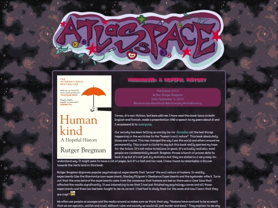 blog/humanhistory screenshot