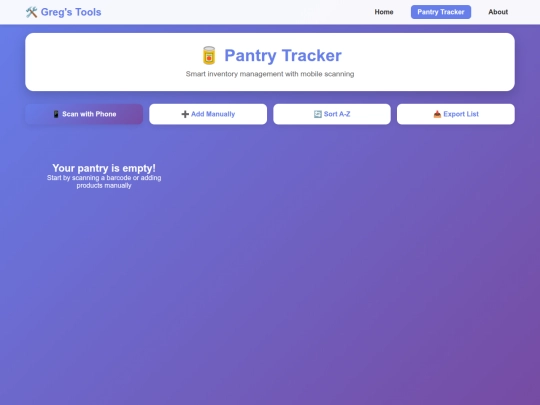 PantryTracker screenshot