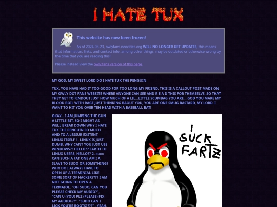 tux screenshot