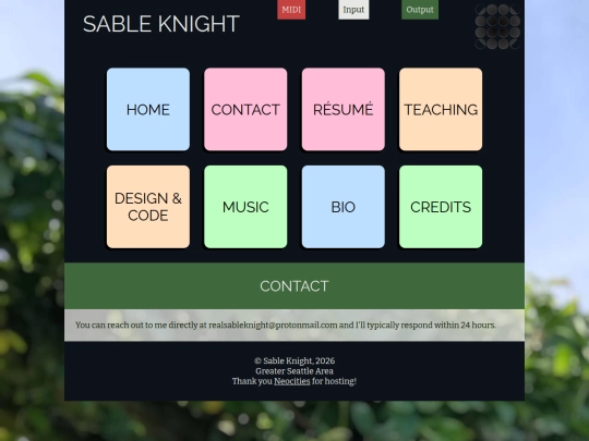 page/contact screenshot