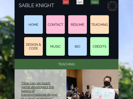 page/teaching screenshot