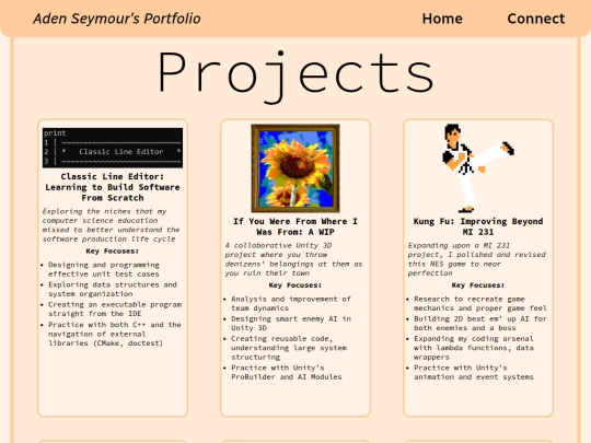 projects screenshot