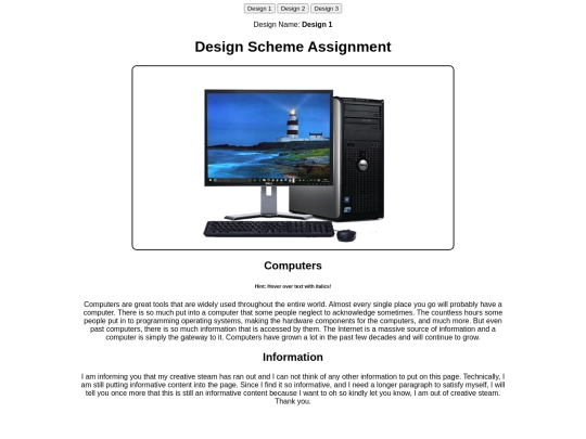 designscheme screenshot