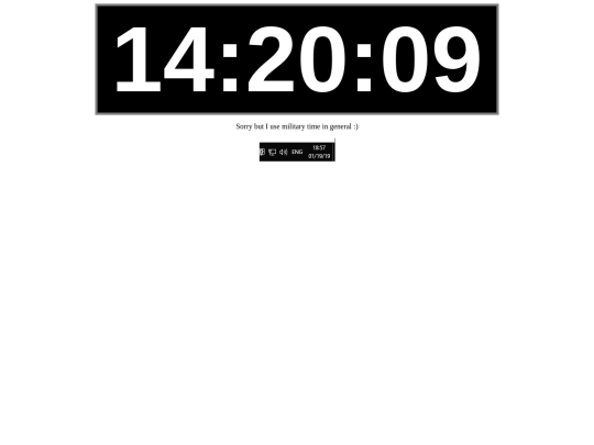 digitalclock screenshot