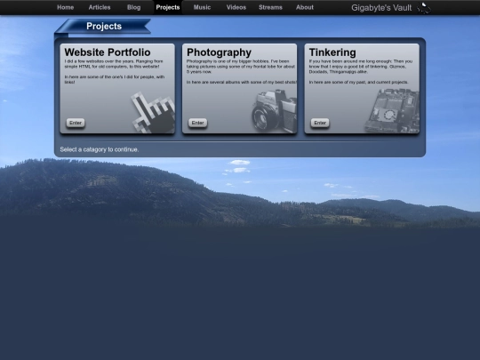 projects screenshot