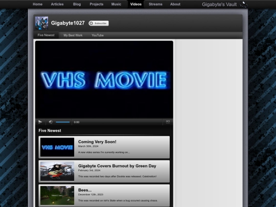 videos screenshot