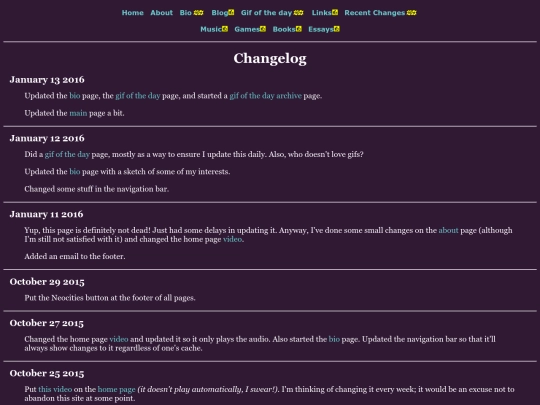 recentchanges screenshot
