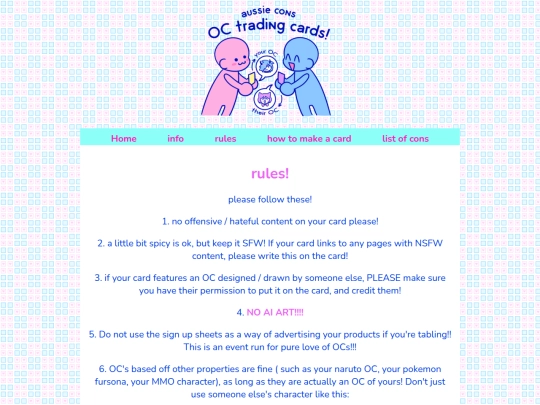 rules screenshot
