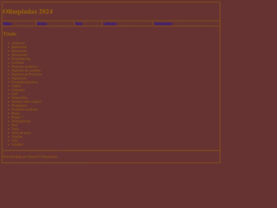 Olimpiadas/categorias screenshot