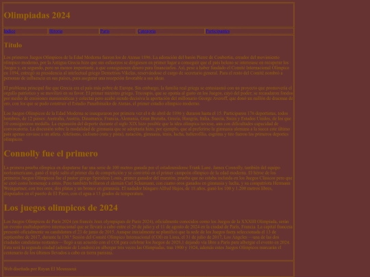 Olimpiadas/historia screenshot