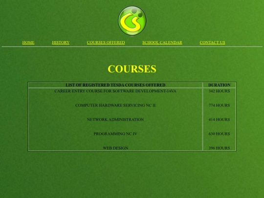 course screenshot