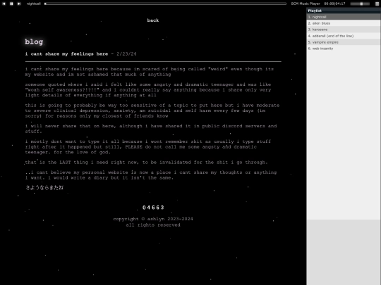 blog/icantsharemyfeelingshere screenshot