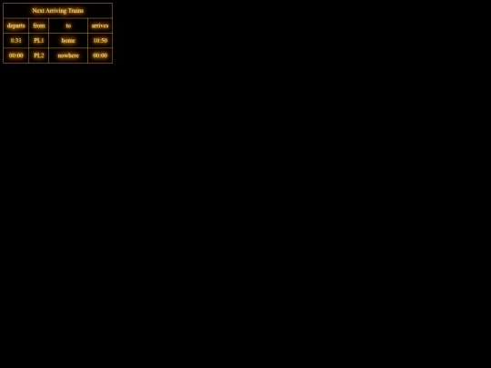 aPlaceWeb/timetable screenshot