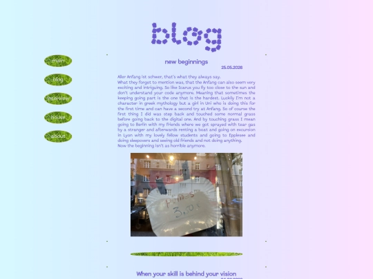 blog screenshot