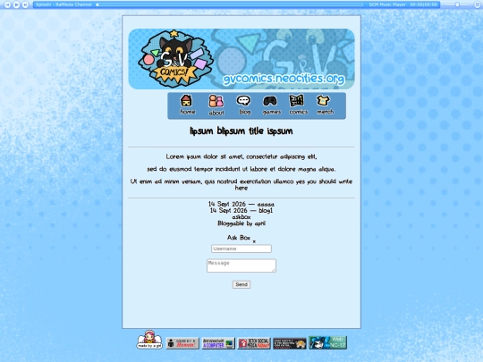 blog screenshot
