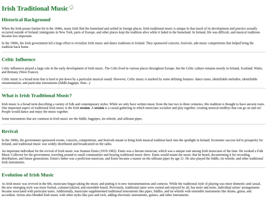 irish-music screenshot