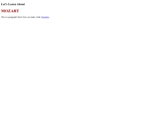 mozart screenshot
