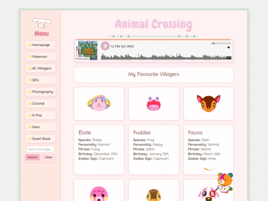 AnimalCrossing.index screenshot