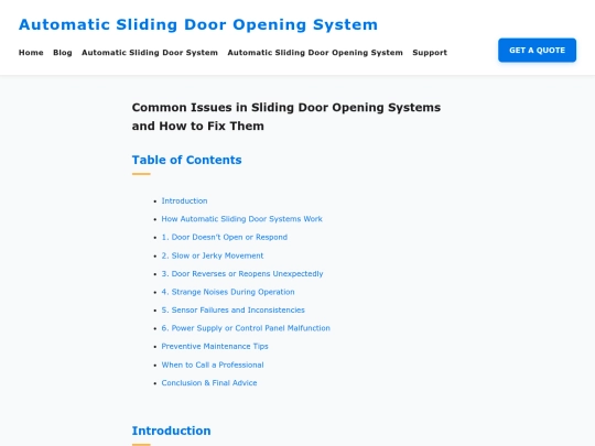 common-issues-in-sliding-door-opening-systems screenshot