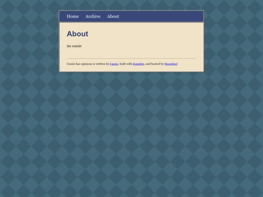 blog/about screenshot