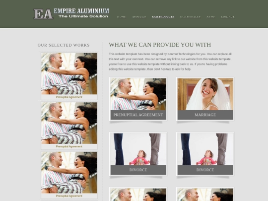 products screenshot