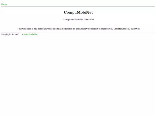Pages/About screenshot