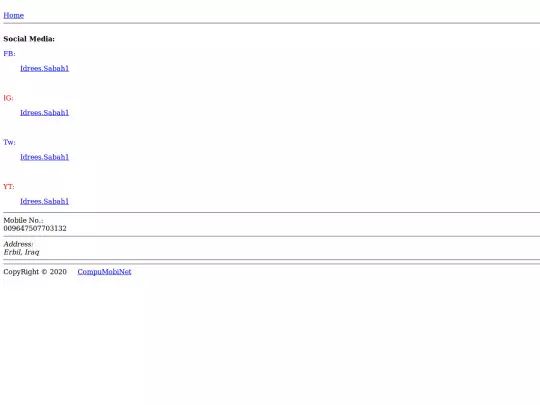 Pages/Contact screenshot